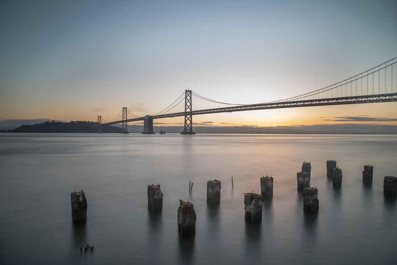 The Oakland Bay Bridge in San Francisco.
